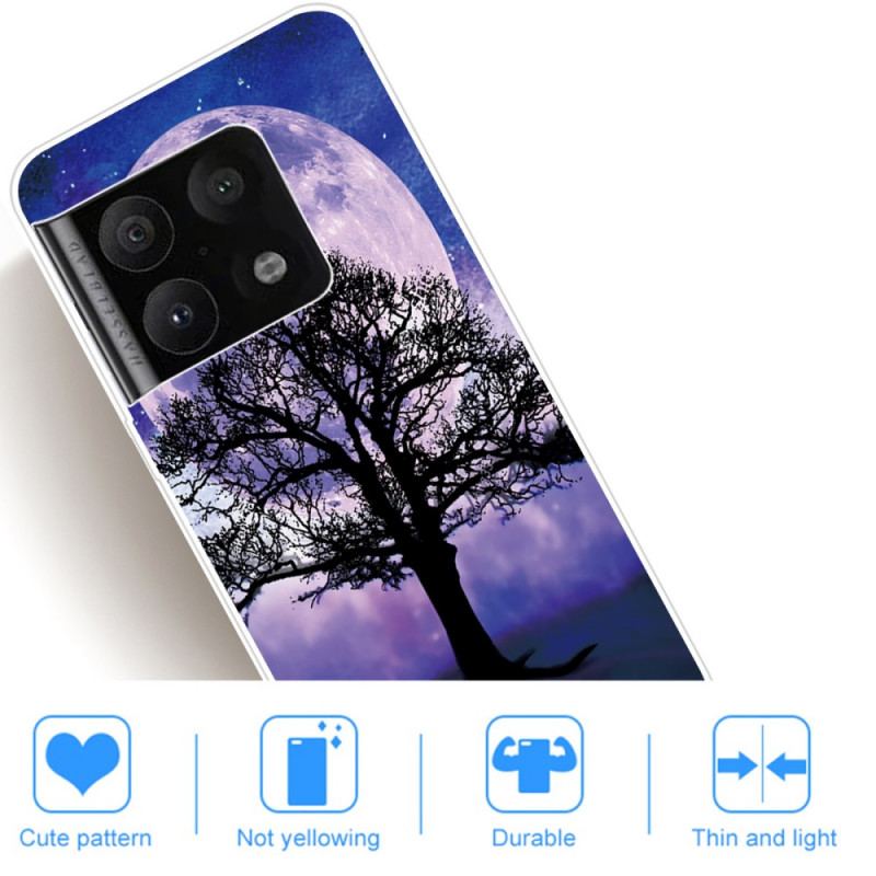 Capa De Celular Para OnePlus 10 Pro 5G Árvore E Lua