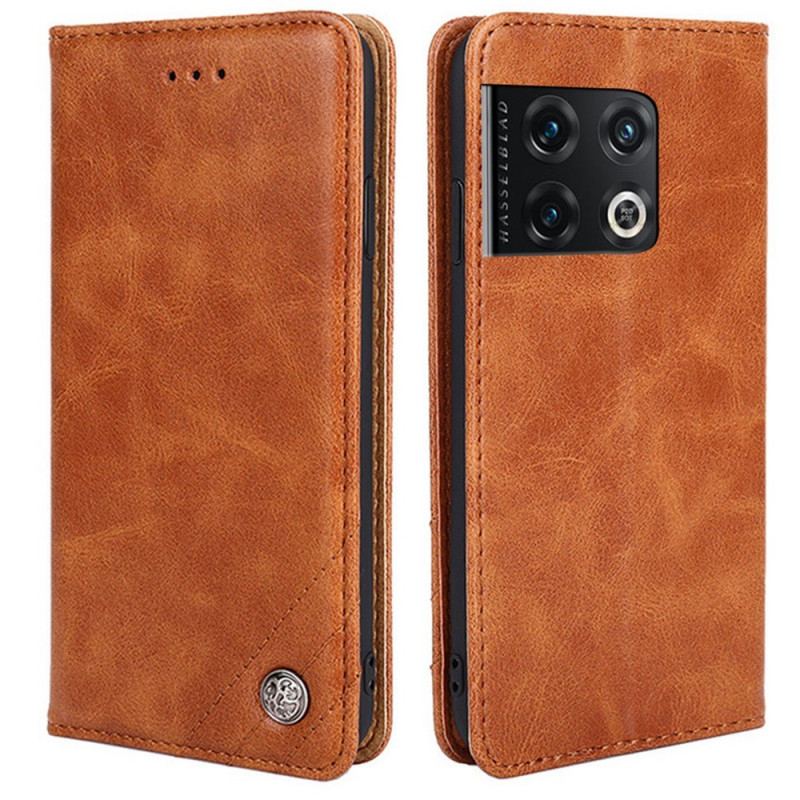 Capa De Celular Para OnePlus 10 Pro 5G Flip Rebites Decorativos