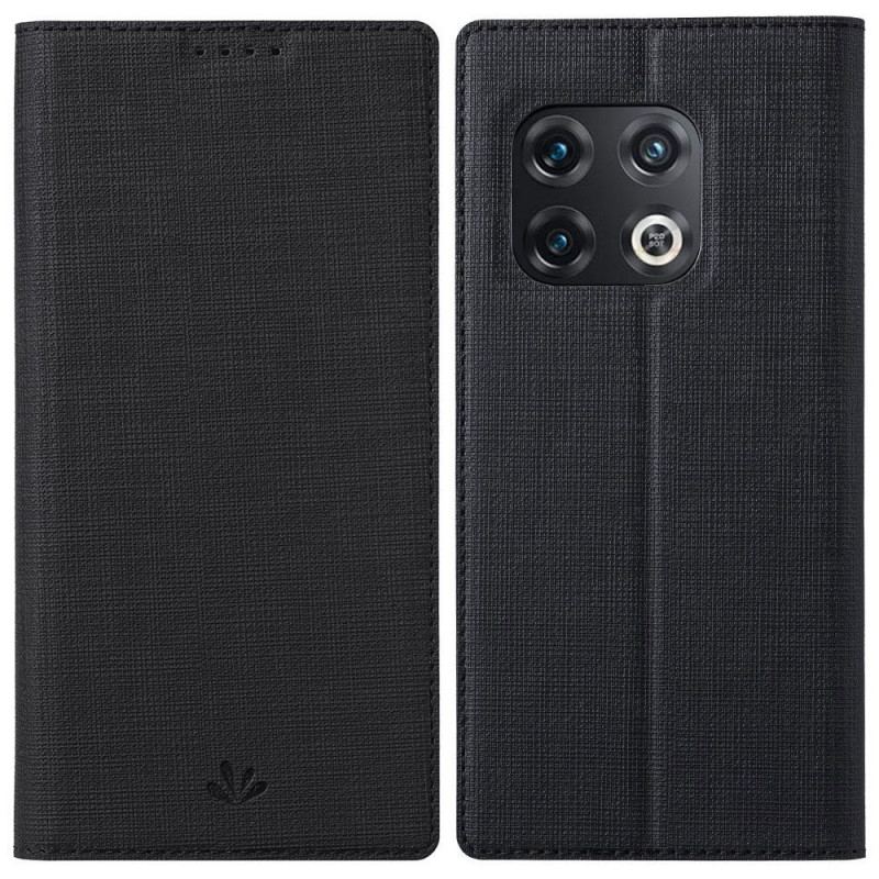 Capa De Celular Para OnePlus 10 Pro 5G Flip Vili Textura De Tecido