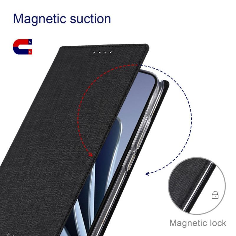 Capa De Celular Para OnePlus 10 Pro 5G Flip Vili Textura De Tecido