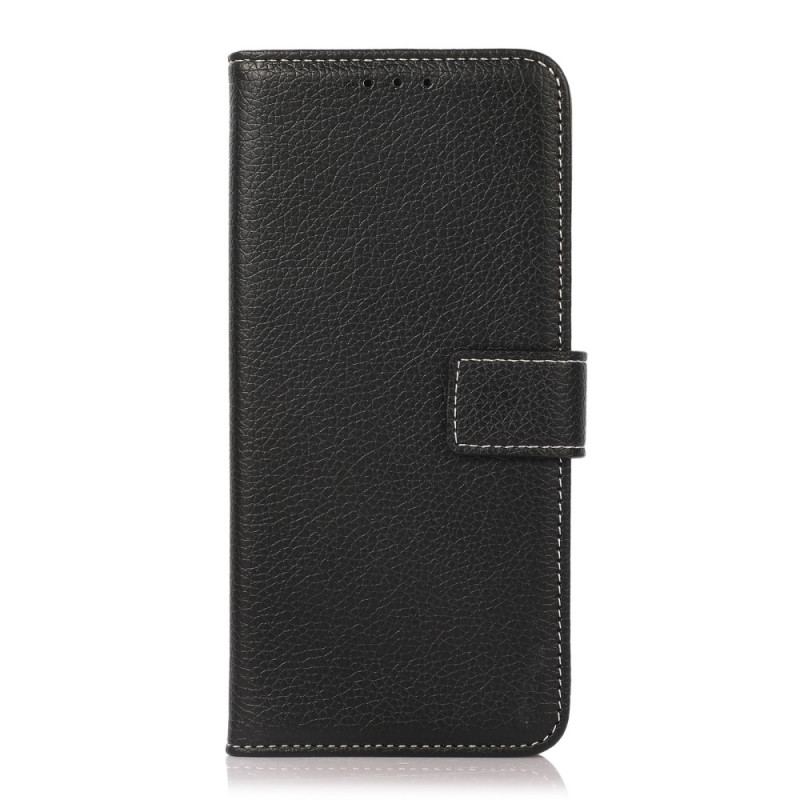 Capa De Couro Para OnePlus 10 Pro 5G Costuras Expostas De Lichia