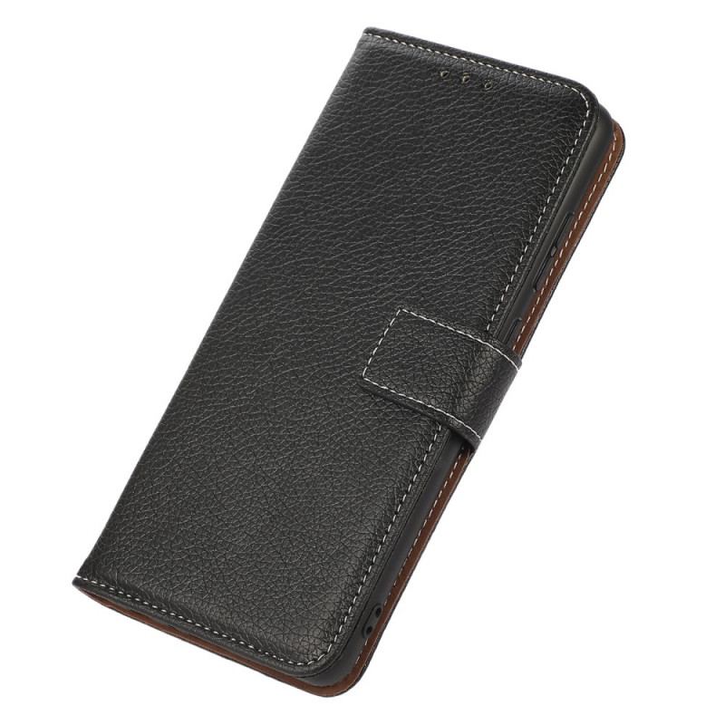 Capa De Couro Para OnePlus 10 Pro 5G Costuras Expostas De Lichia