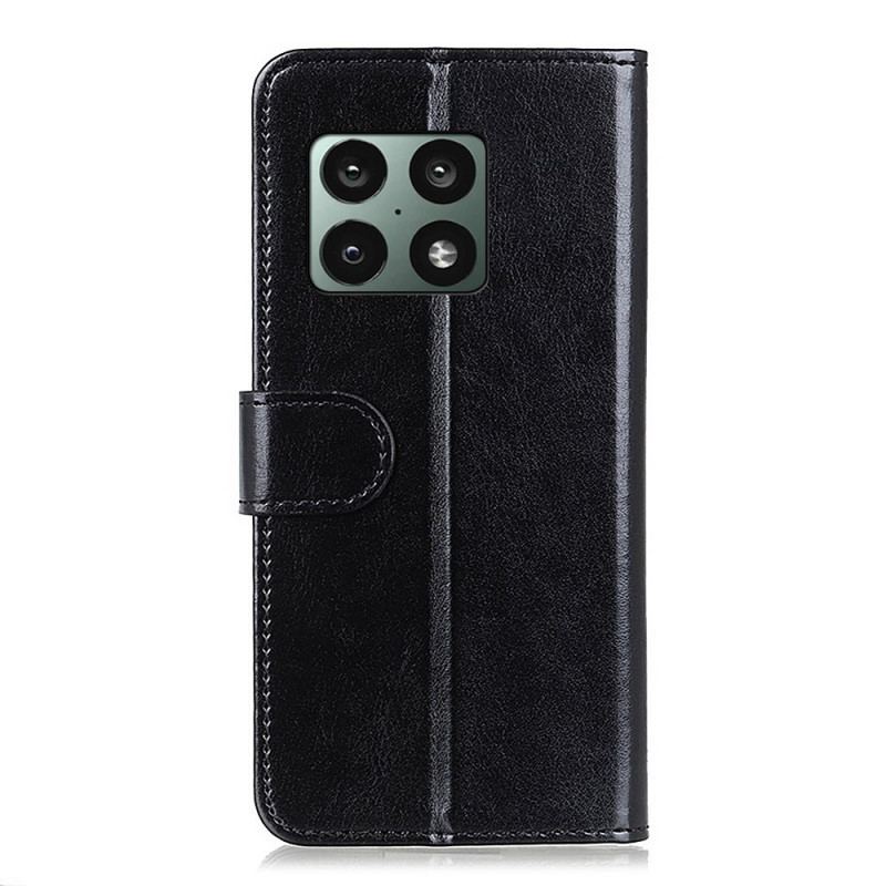 Capa De Couro Para OnePlus 10 Pro 5G Frozen Finesse