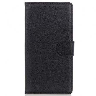 Capa De Couro Para OnePlus 10 Pro 5G Tradicionalmente Lichia