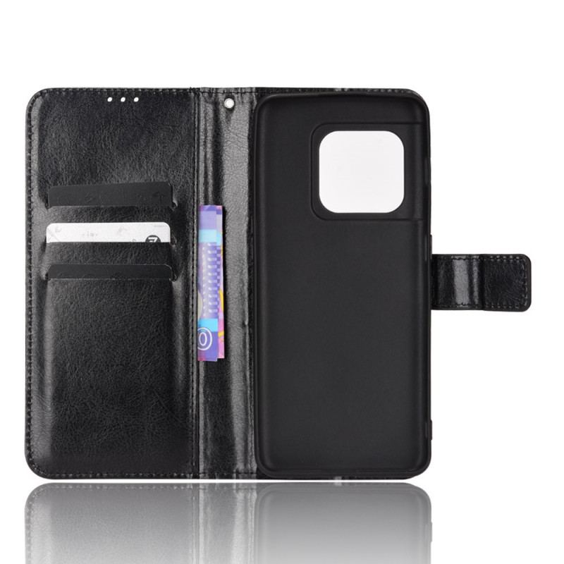 Capa Flip Para OnePlus 10 Pro 5G Couro Falso Chamativo