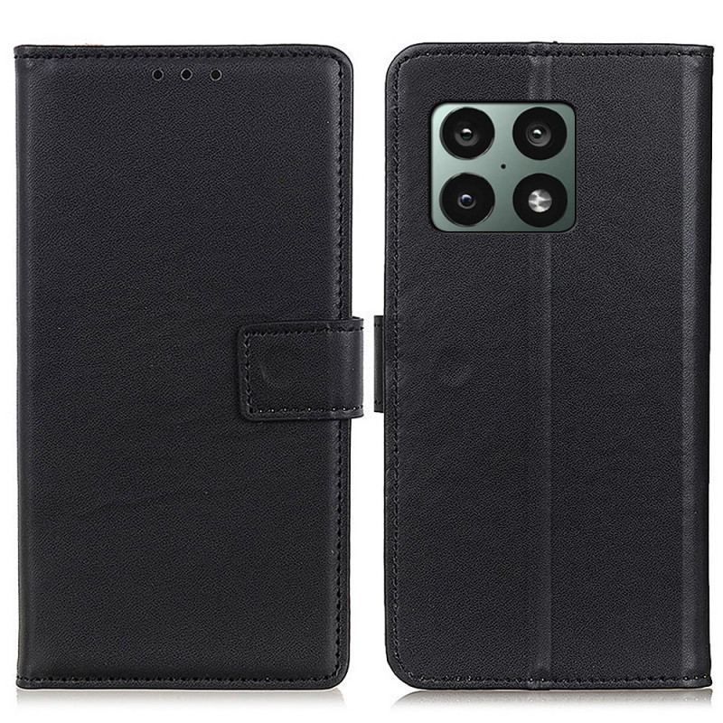 Capa Flip Para OnePlus 10 Pro 5G Couro Sintético Liso