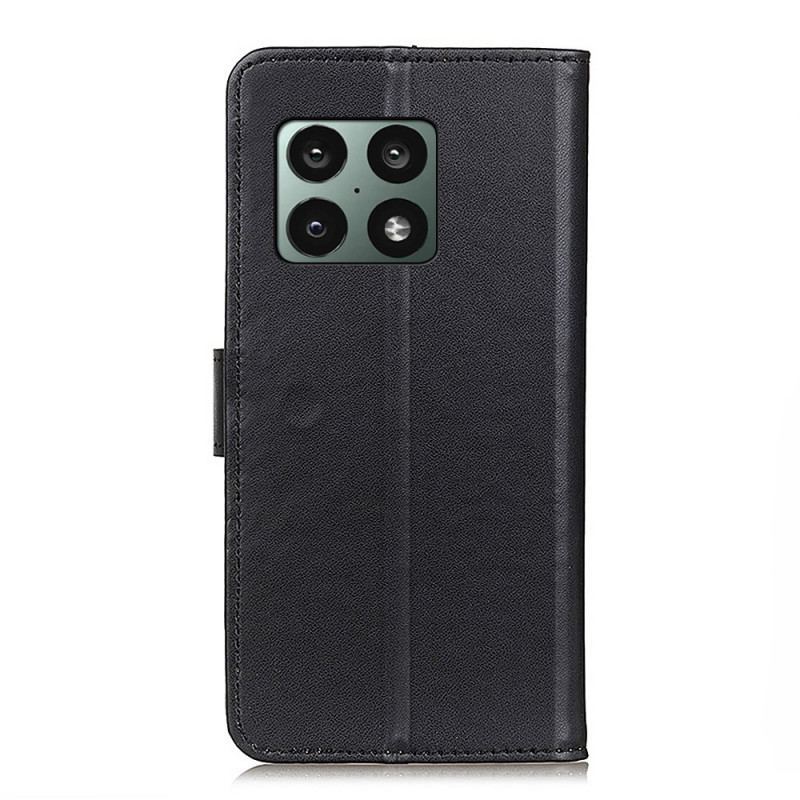 Capa Flip Para OnePlus 10 Pro 5G Couro Sintético Liso