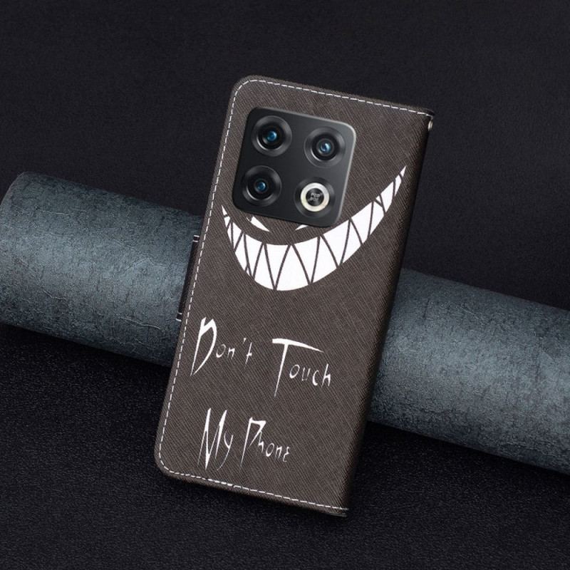 Capa Flip Para OnePlus 10 Pro 5G Telefone Do Diabo