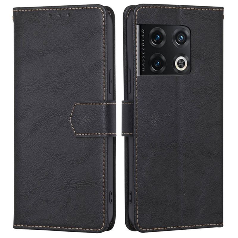 Capa Folio Para OnePlus 10 Pro 5G Rfid Clássico