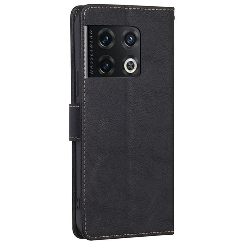 Capa Folio Para OnePlus 10 Pro 5G Rfid Clássico