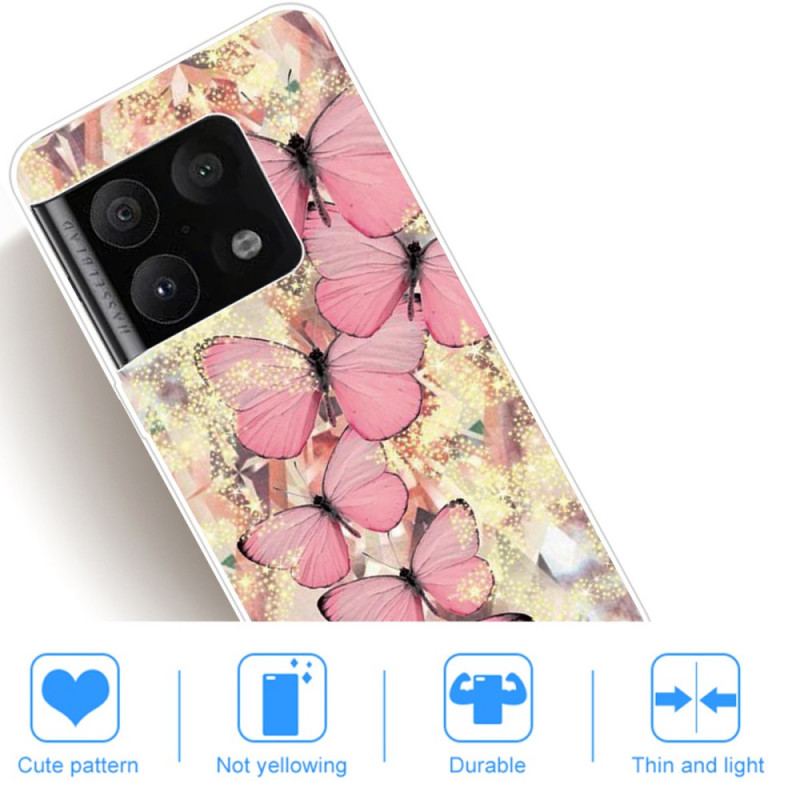 Capa Para OnePlus 10 Pro 5G Borboletas Borboletas