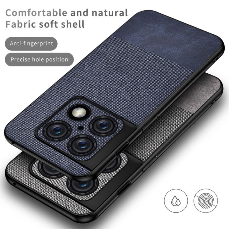 Capa Para OnePlus 10 Pro 5G Couro Falso De Textura Dupla