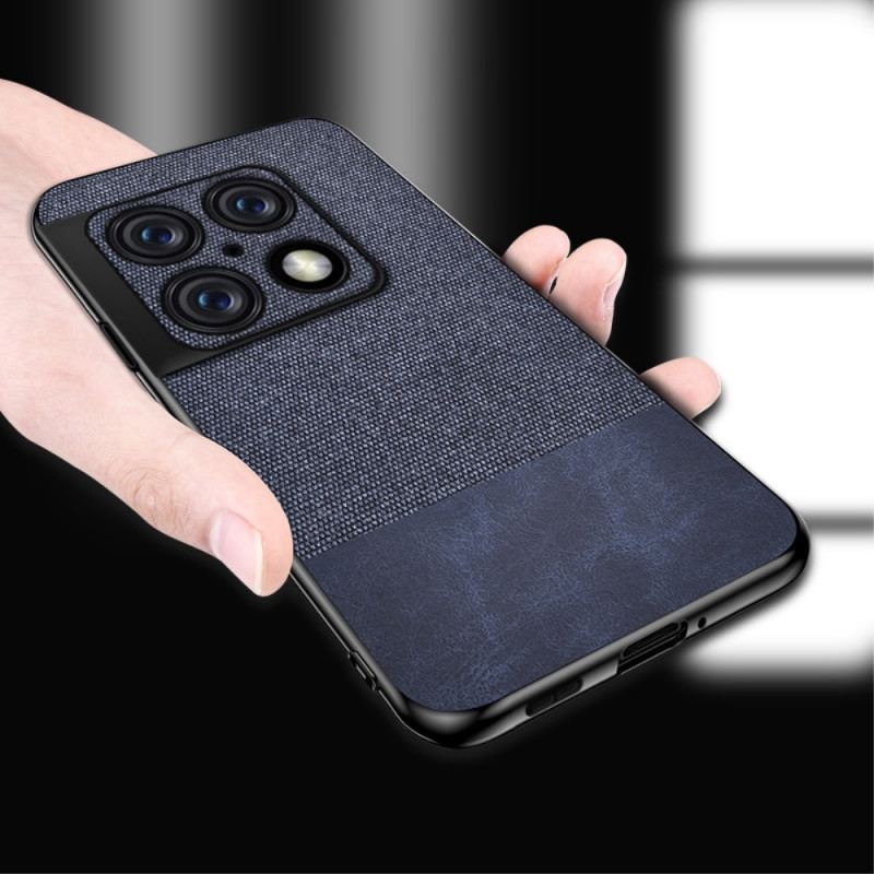 Capa Para OnePlus 10 Pro 5G Couro Falso De Textura Dupla
