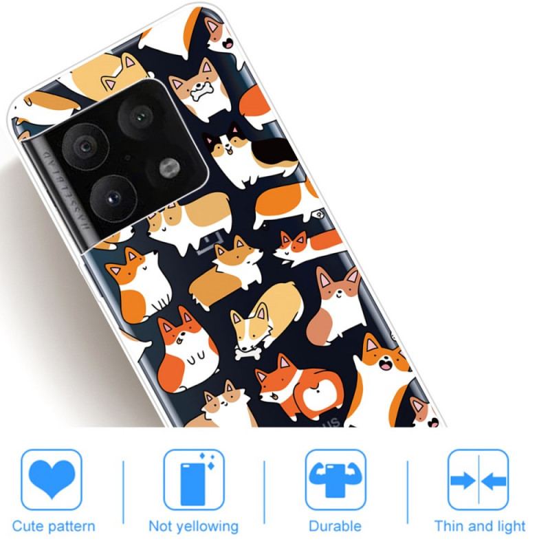Capa Para OnePlus 10 Pro 5G Vários Cães