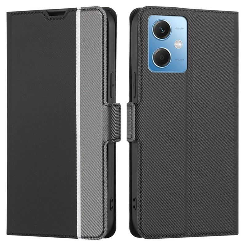Capa Flip Para Poco X5 5G Bicolor Ultra Fino