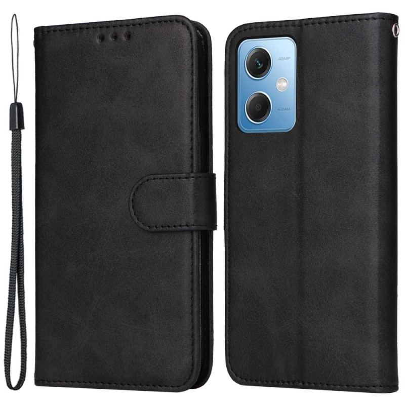 Capa Flip Para Poco X5 5G De Cordão Simples Com Alça