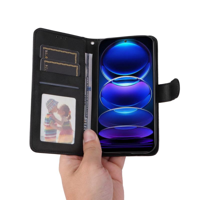Capa Flip Para Poco X5 5G De Cordão Simples Com Alça