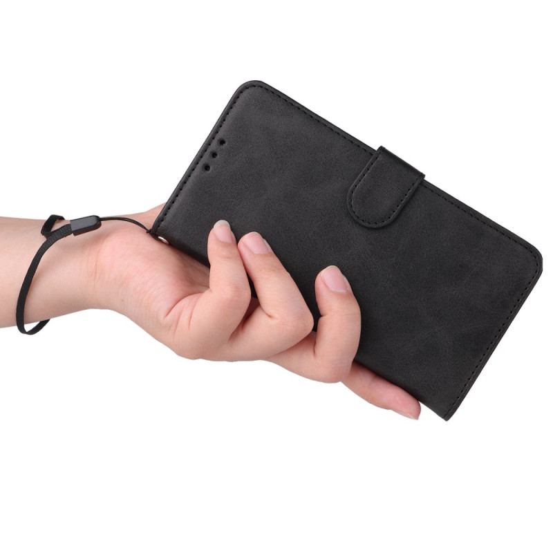 Capa Flip Para Poco X5 5G De Cordão Simples Com Alça