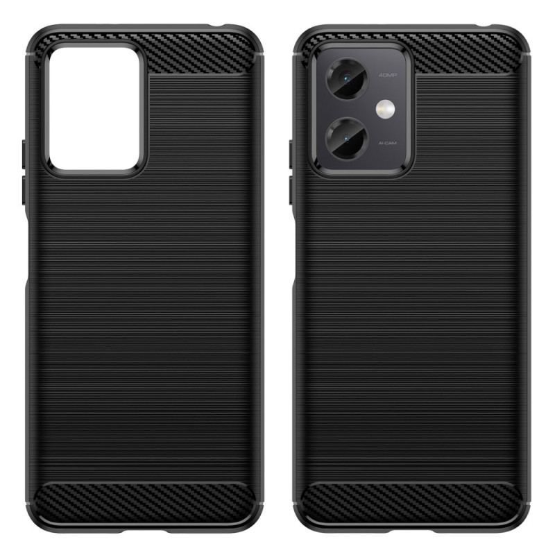 Capa Para Poco X5 5G Fibra De Carbono Escovada