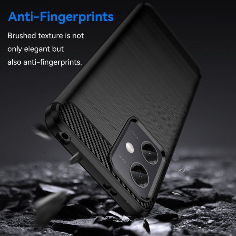 Capa Para Poco X5 5G Fibra De Carbono Escovada