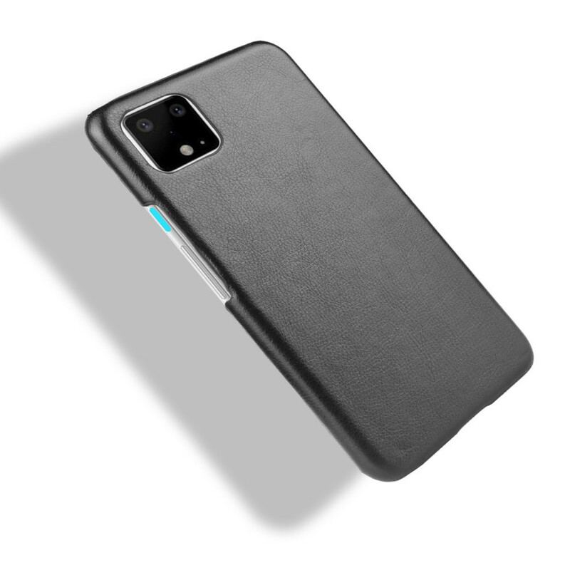 Capa Para Google Pixel 4 XL Efeito Couro Lichia