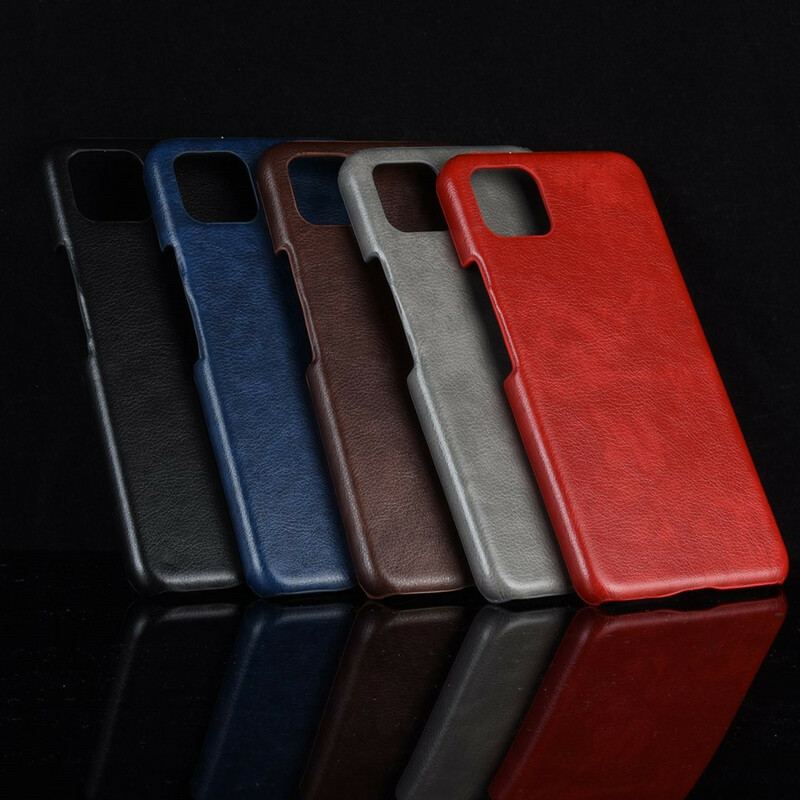 Capa Para Google Pixel 4 XL Efeito Couro Lichia