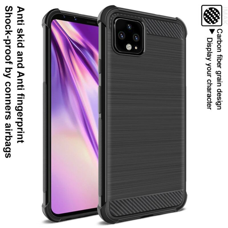 Capa Para Google Pixel 4 XL Fibra De Carbono Escovada Imak