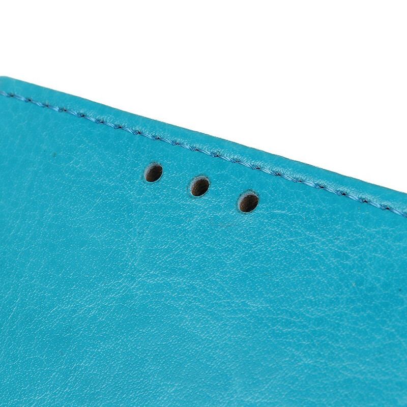Capa De Couro Para Google Pixel 4A 5G Efeito Couro Brilhante Simples