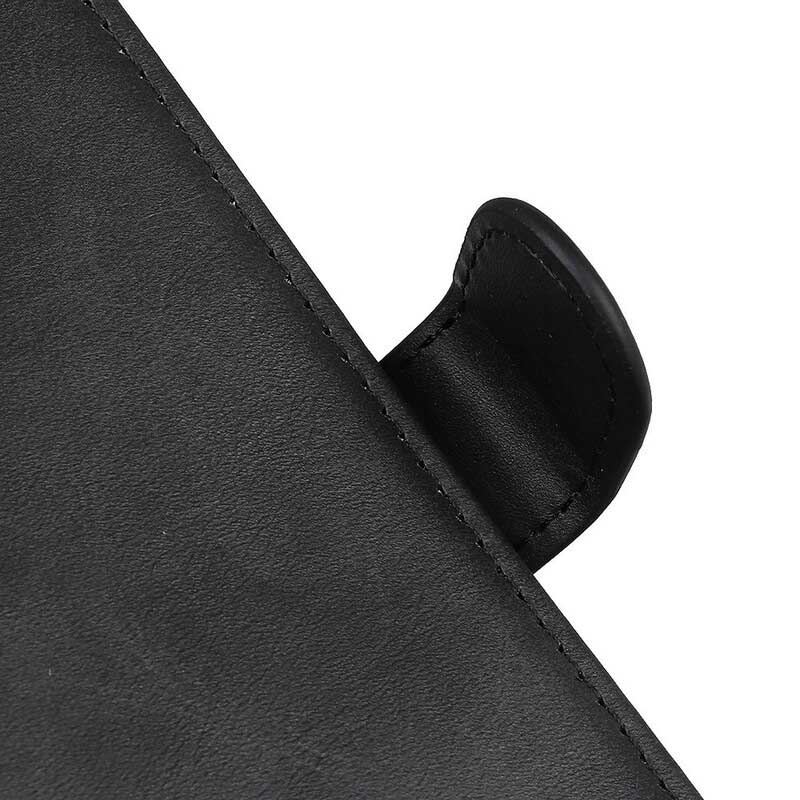 Capa De Couro Para Google Pixel 4A 5G Efeito De Couro Fosco Retrô