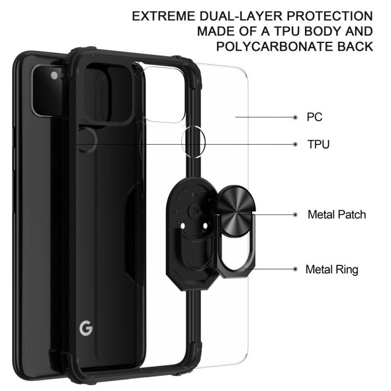 Capa Para Google Pixel 4A 5G Cantos Reforçados Com Acrílico