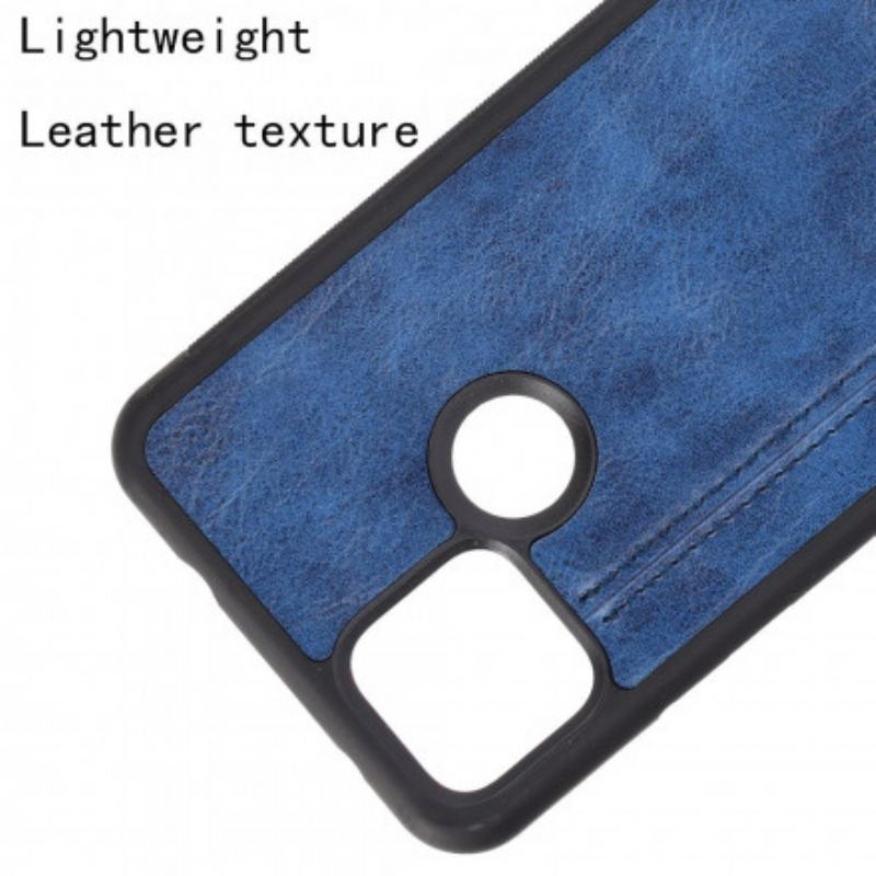 Capa Para Google Pixel 4A 5G Efeito Couro Couture