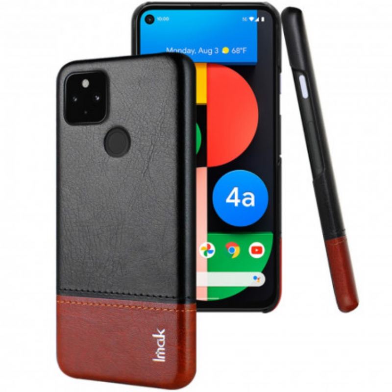 Capa Para Google Pixel 4A 5G Imak Série Ruiyi Efeito Couro