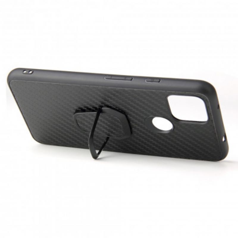 Capa Para Google Pixel 4A 5G Suporte De Anel De Fibra De Carbono