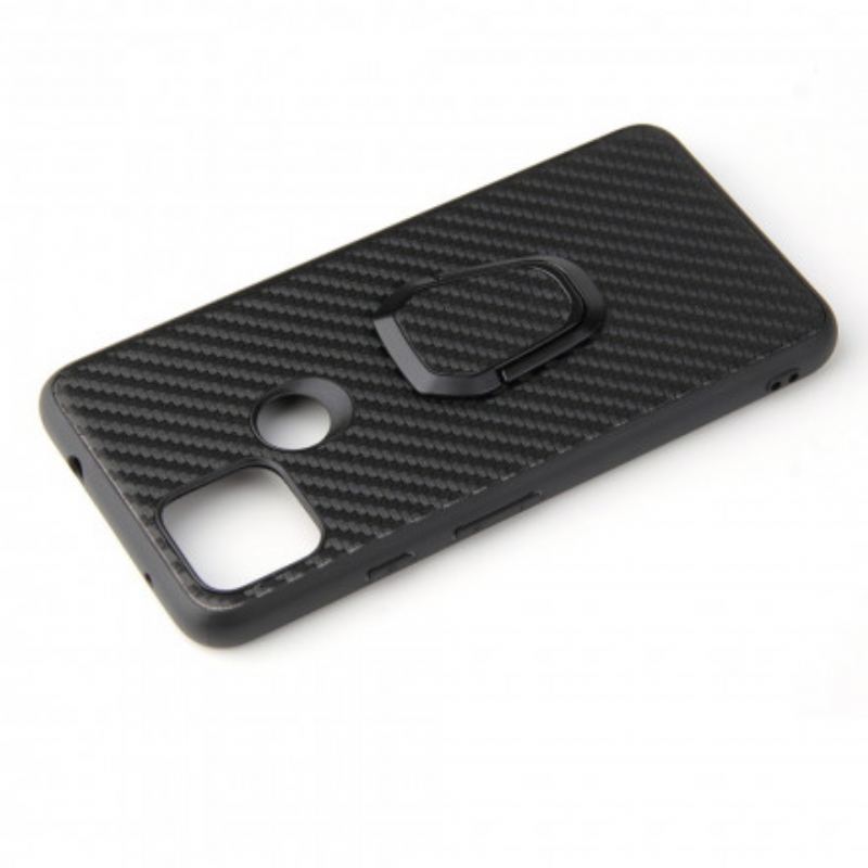Capa Para Google Pixel 4A 5G Suporte De Anel De Fibra De Carbono