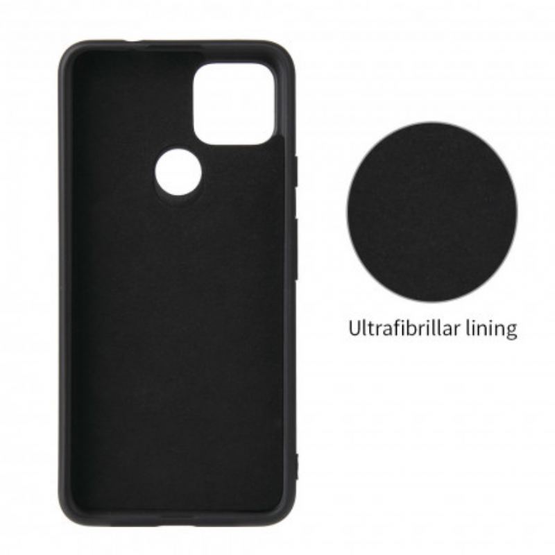 Capa Para Google Pixel 4A 5G Suporte De Anel De Fibra De Carbono