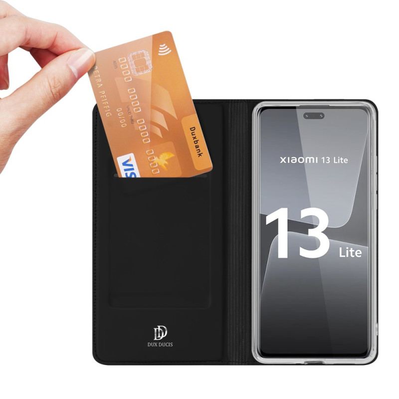 Capa De Celular Para Xiaomi 13 Lite Flip Skin-pro Series Dux Ducis