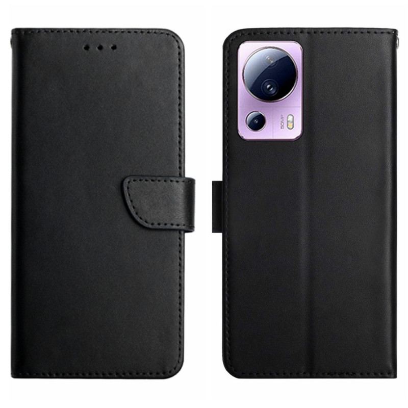 Capa De Couro Para Xiaomi 13 Lite Couro Napa Genuíno