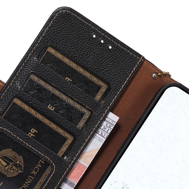 Capa De Couro Para Xiaomi 13 Lite Capa Proteção Proteção Rfid De Couro Genuíno