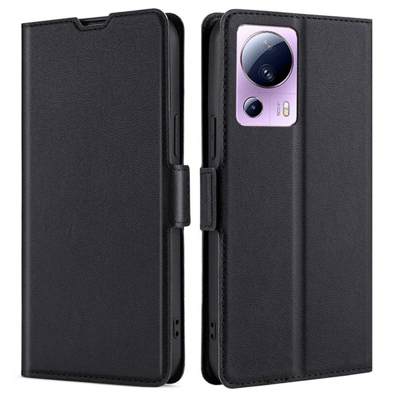 Capa De Couro Para Xiaomi 13 Lite Ultrafino