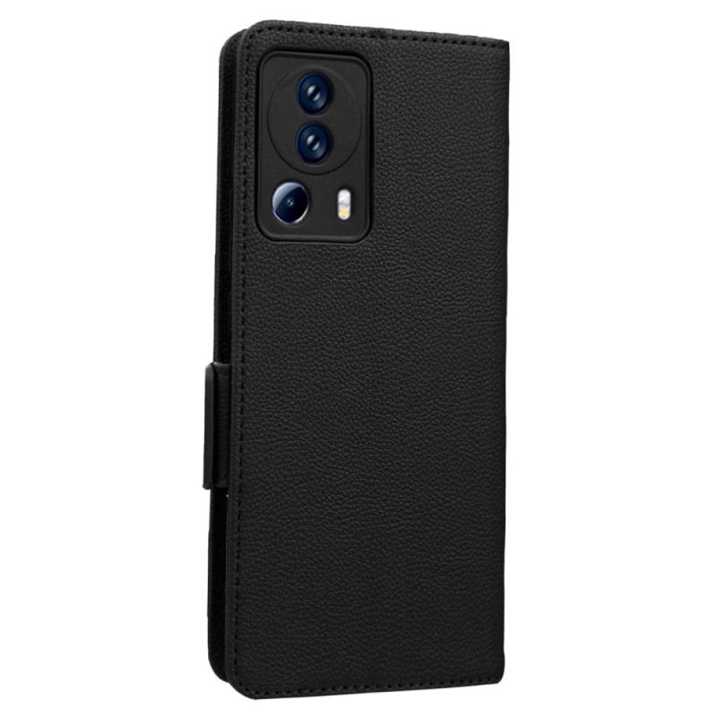 Capa Em Pele Para Xiaomi 13 Lite Muito Fino Com Alça