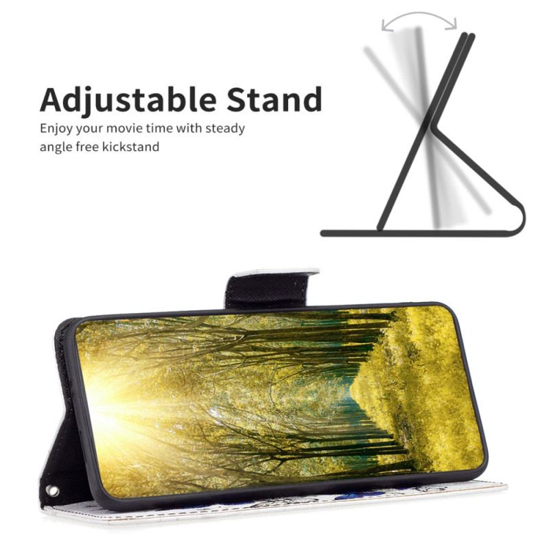 Capa Flip Para Xiaomi 13 Lite Borboletas Coloridas