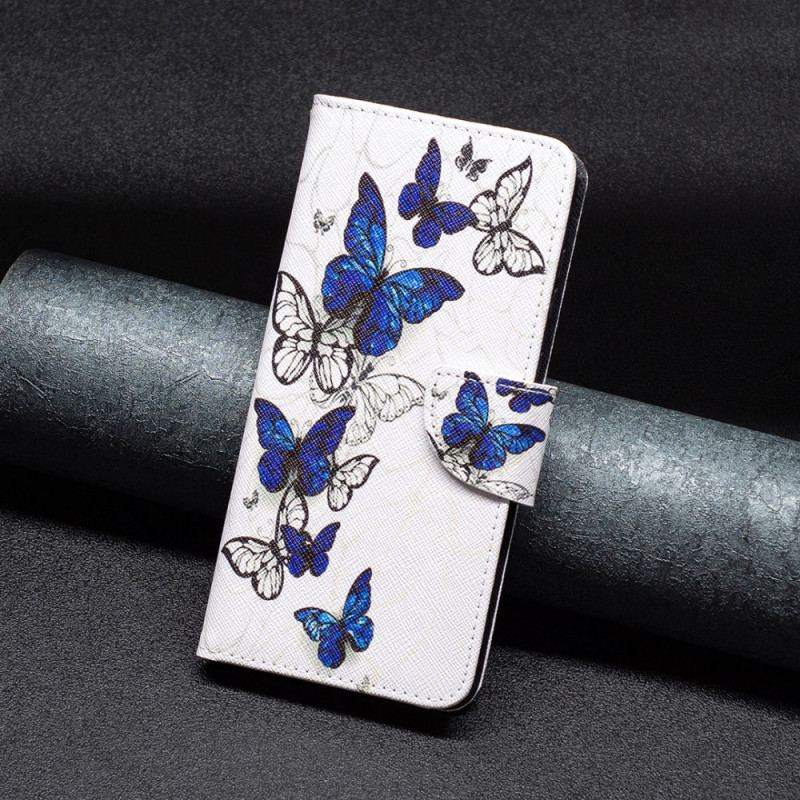 Capa Flip Para Xiaomi 13 Lite Borboletas Coloridas