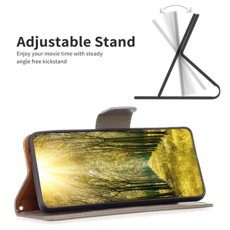Capa Flip Para Xiaomi 13 Lite Fecho Oblíquo De Lichia