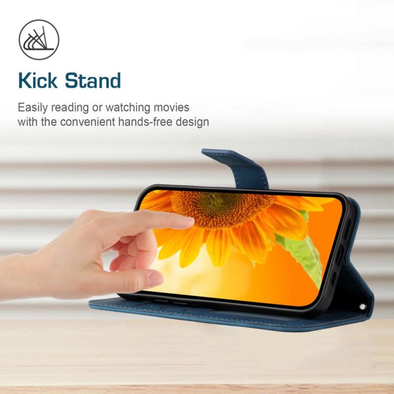 Capa Flip Para Xiaomi 13 Lite Flor Com Alça De Ombro