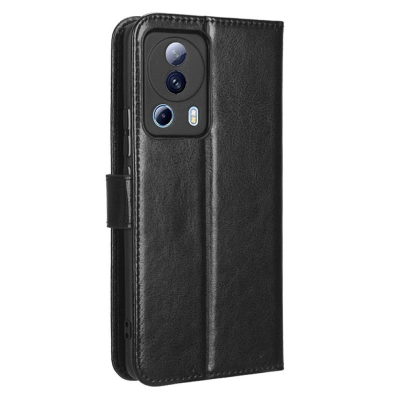 Capa Folio Para Xiaomi 13 Lite De Cordão Pulseira De Couro Falso