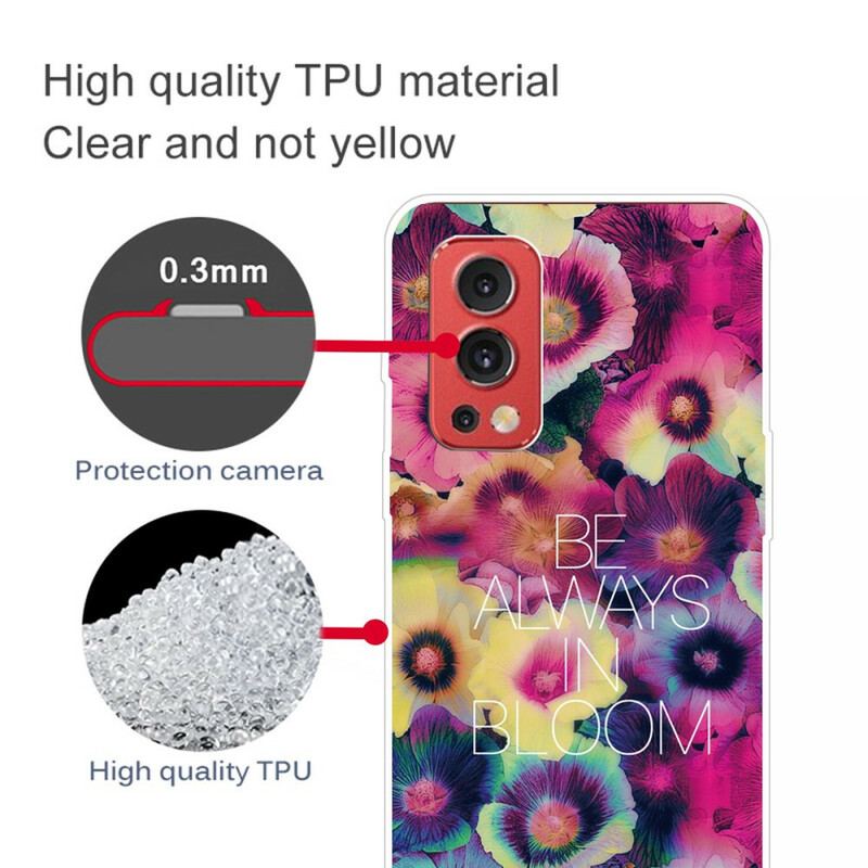 Capa De Celular Para OnePlus Nord 2 5G Esteja Sempre Em Flor