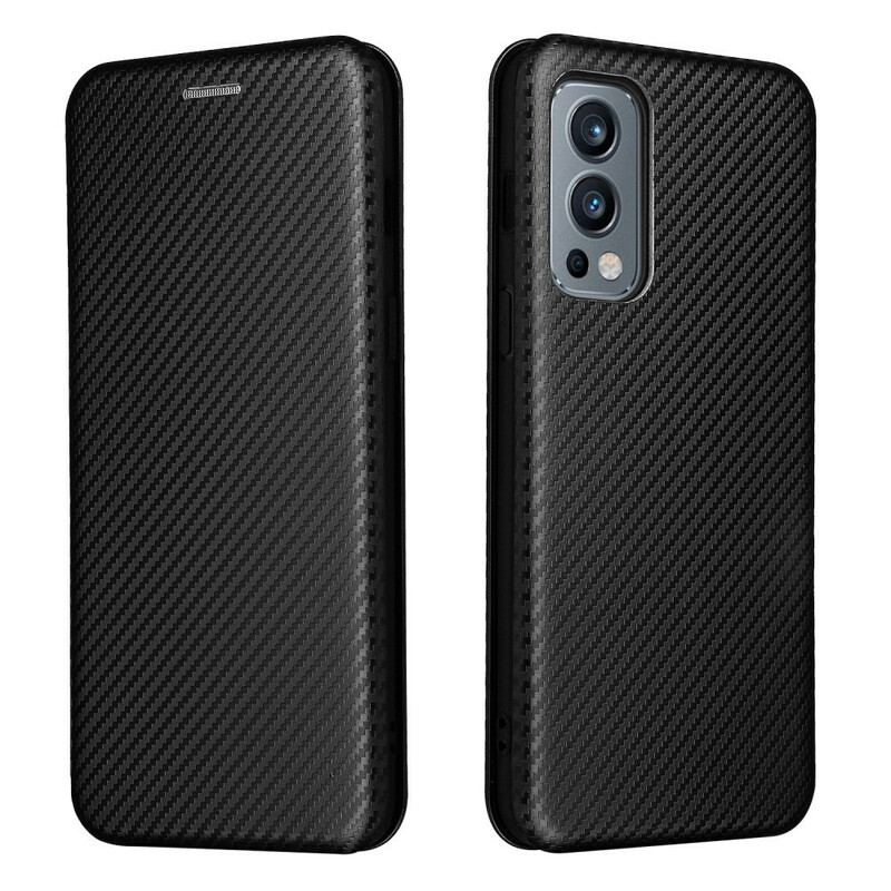Capa De Celular Para OnePlus Nord 2 5G Flip Silicone De Carbono Colorido
