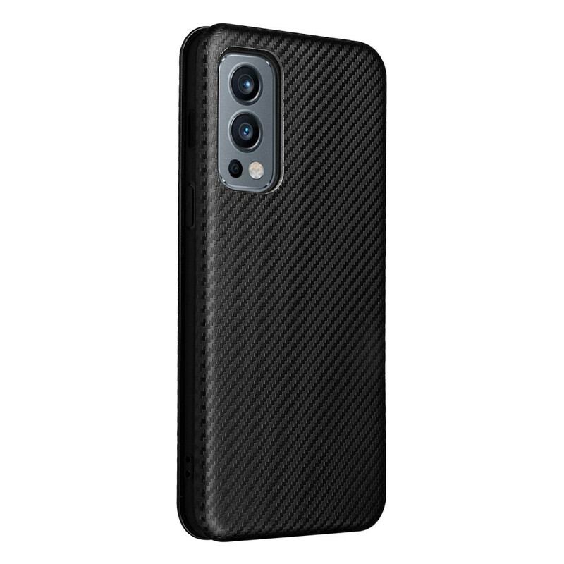 Capa De Celular Para OnePlus Nord 2 5G Flip Silicone De Carbono Colorido