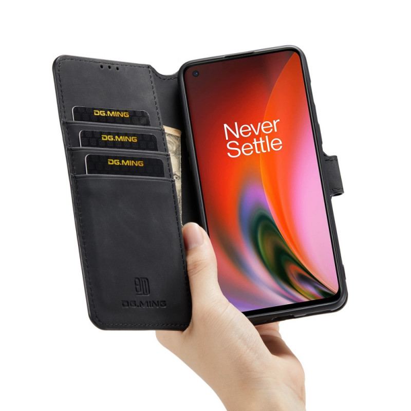 Capa De Couro Para OnePlus Nord 2 5G Dg.ming Retro