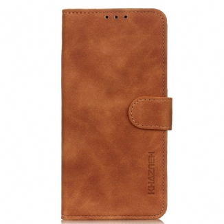Capa De Couro Para OnePlus Nord 2 5G Efeito Couro Vintage Fosco Khazneh